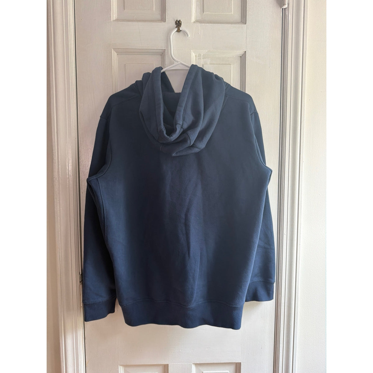 Wears Woody Retro Rainbow Wagon Fleece Hoodie Navy Blue Large