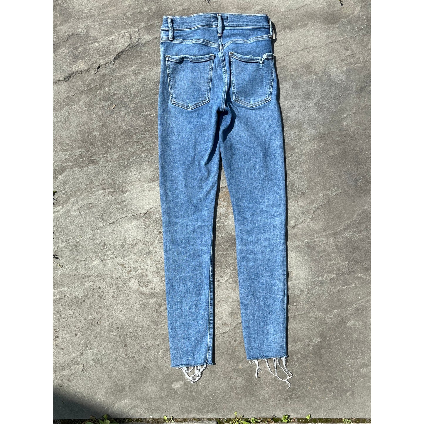 ✨ Agolde Sophie Mid-Rise Skinny Crop Distressed Jeans 25 ✨