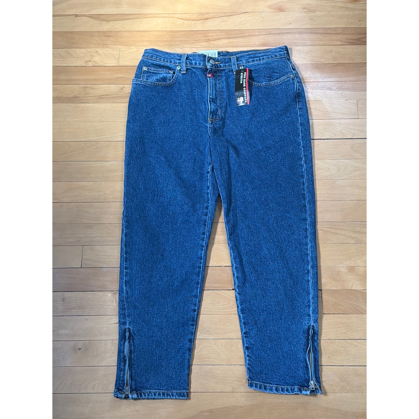 Ralph Lauren Size 10 Ankle Zip Capri Stretch Dark Wash Jean