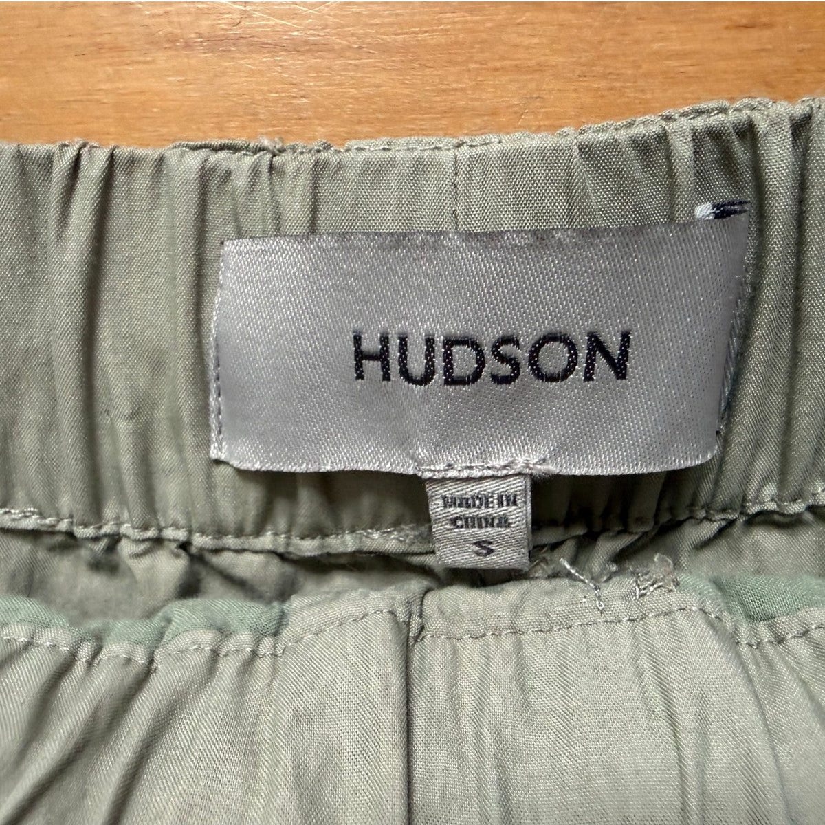 Hudson Jeans Cactus Collection Light Green Drawstring Shorts Small EUC