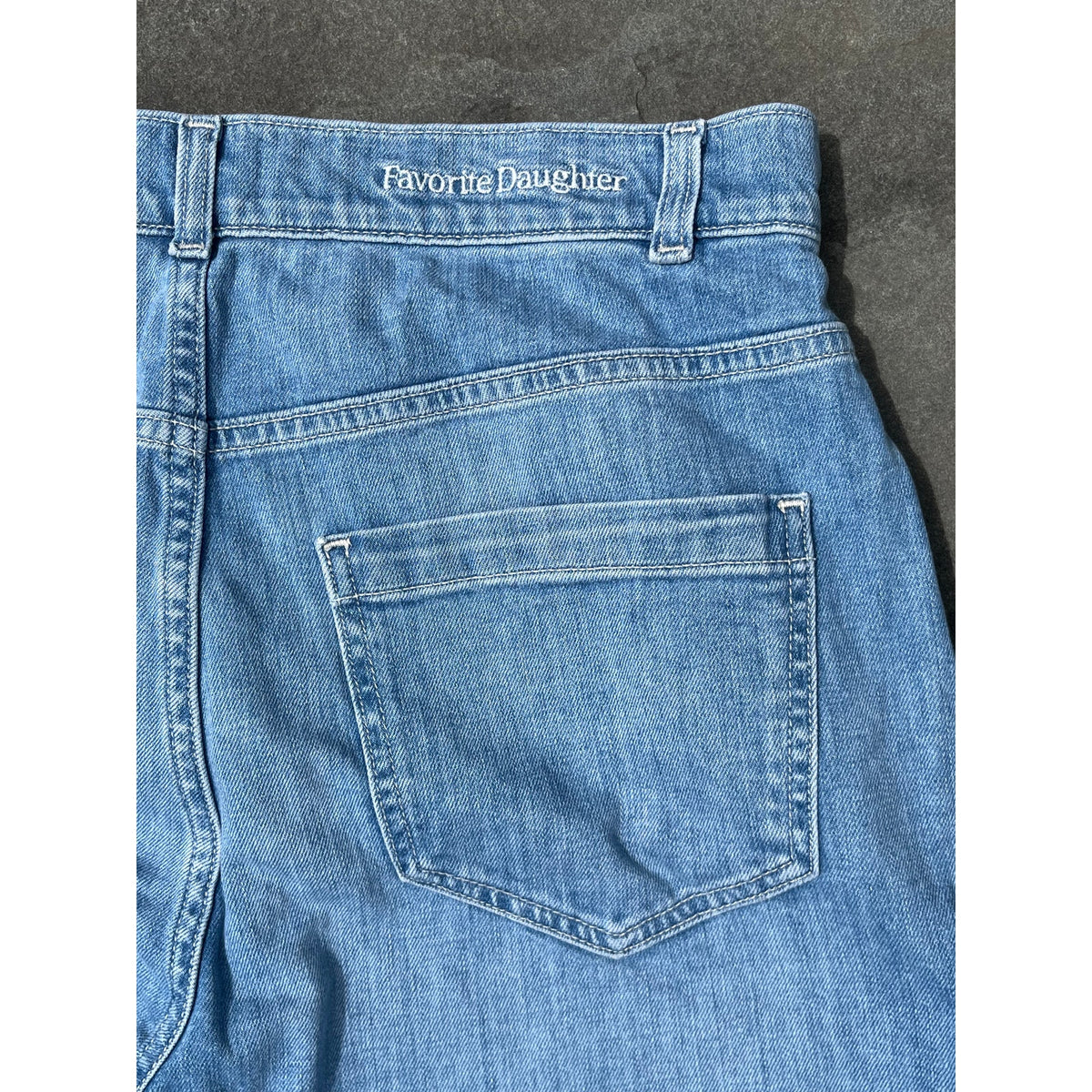 Favorite Daughter The Jordie Super High Rise Wide Leg Jeans Blue Size 30