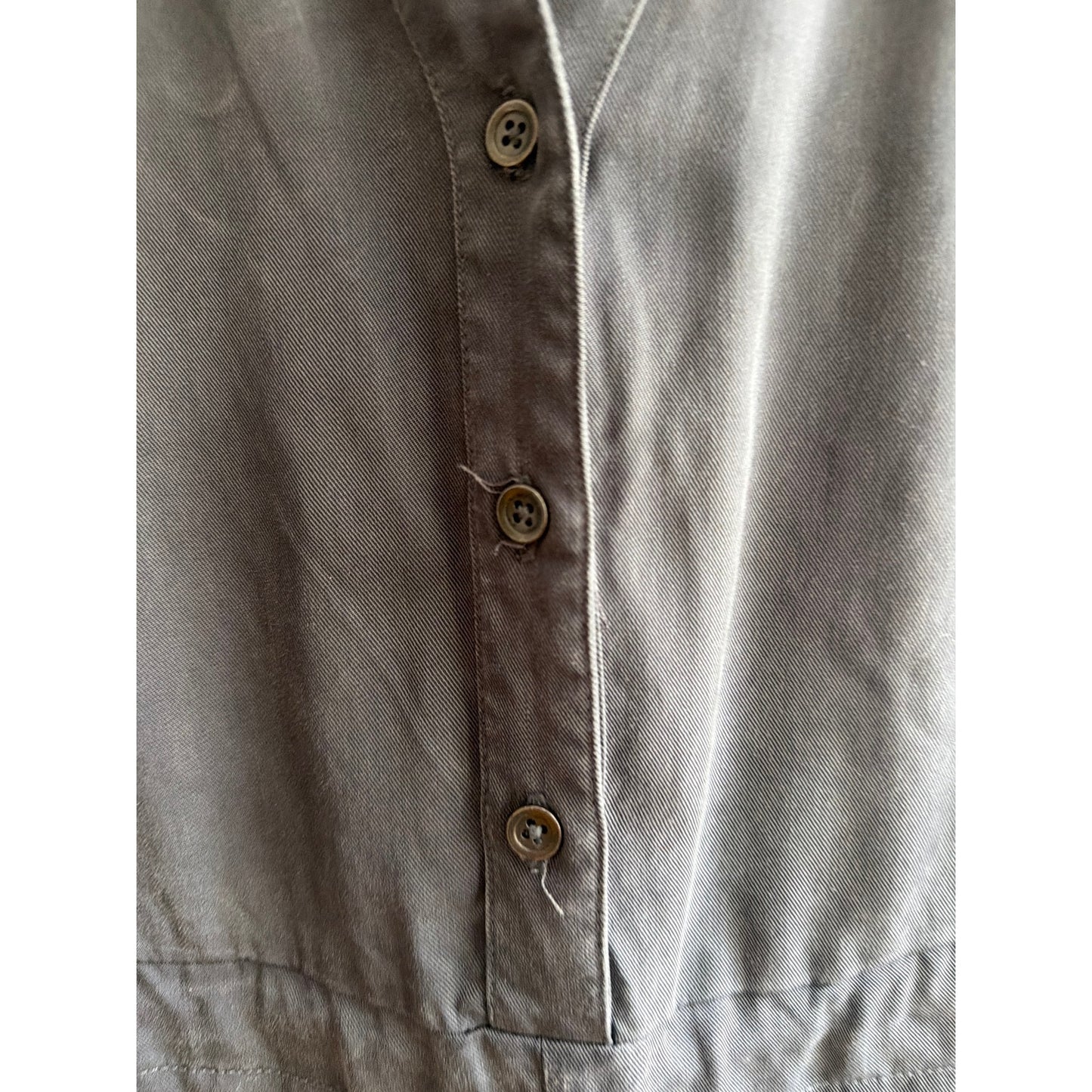 Marine Layer Size S Gray Tieback Button Front Romper