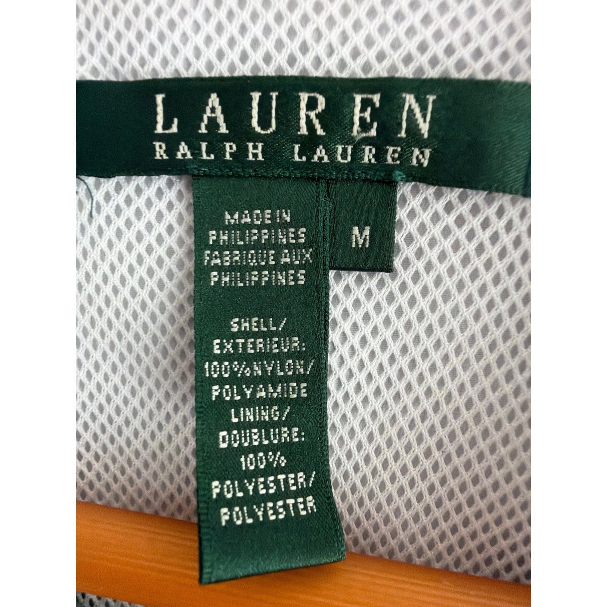 Vintage Lauren Ralph Lauren Metallic Silver Belted Rain Jacket Safari Utility Medium