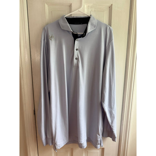 Greyson Long Sleeve Polo Shirt Men's XL Light Blue Golf Athletic EUC