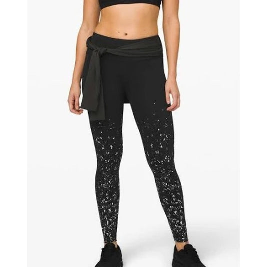 🖤 NWT Lululemon Speed Wunder Tight 28" Spark Black Silver Special Edition Sz 2