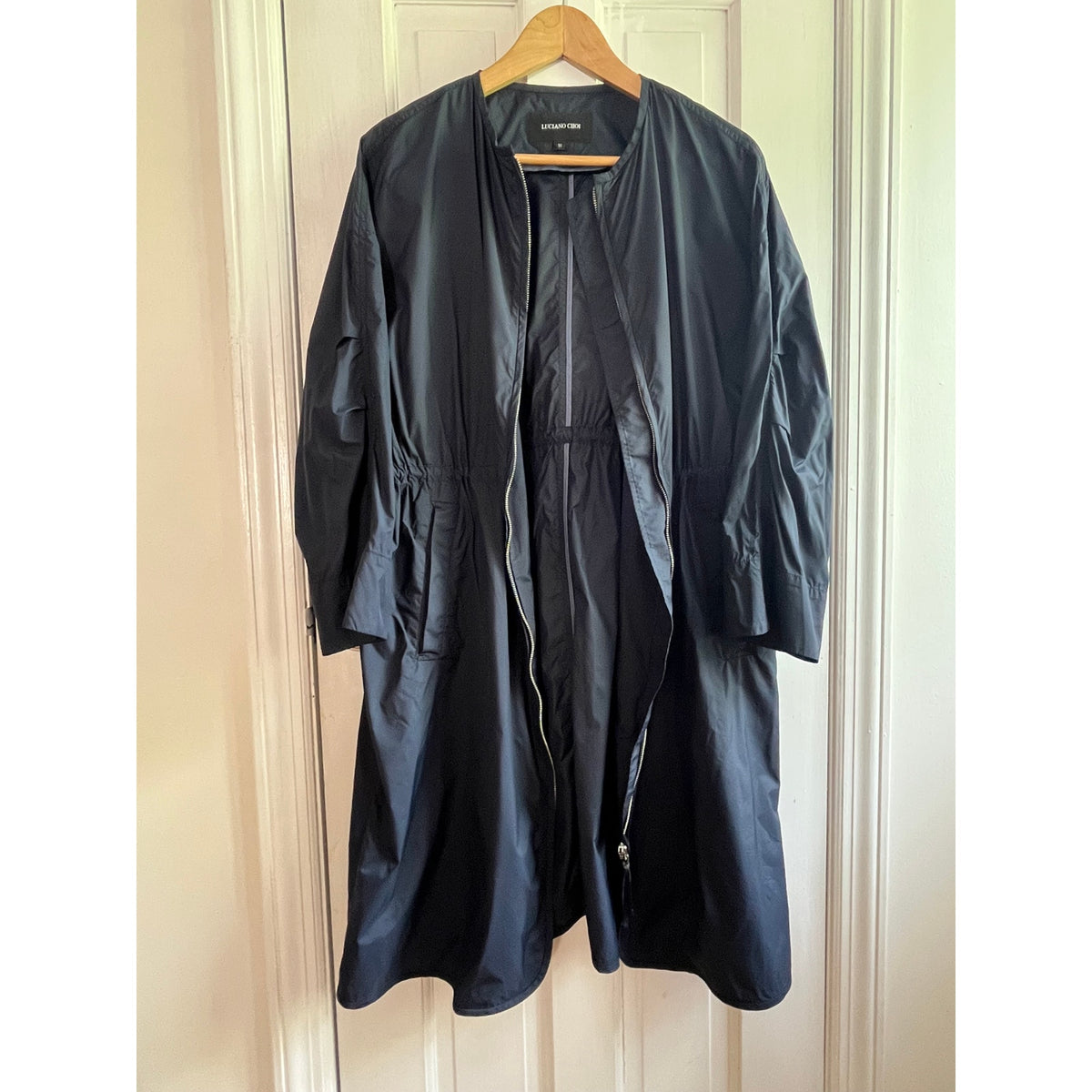 Luciano Choi Luxury Tech Parka / Lightweight Trench - US L - 💎 Rhinestone Zip