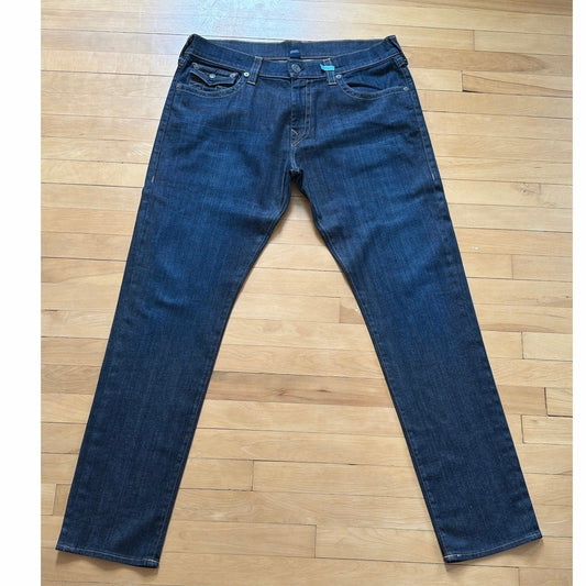 True Religion Geno  Jeans Mens 38 Dark Wash MADE IN USA