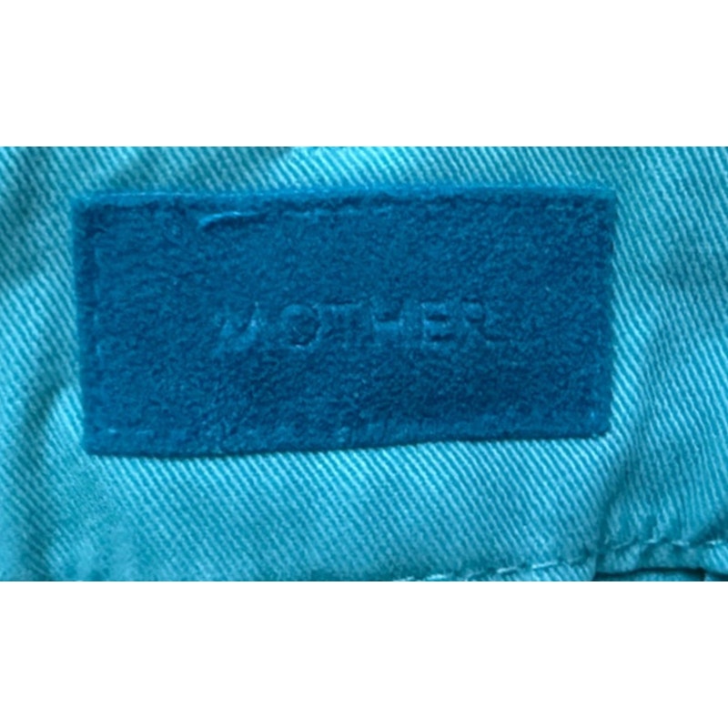 MOTHER The Roller Prep Pants Size 26 | Killing Time Turquoise Mint Green EUC Wide Leg