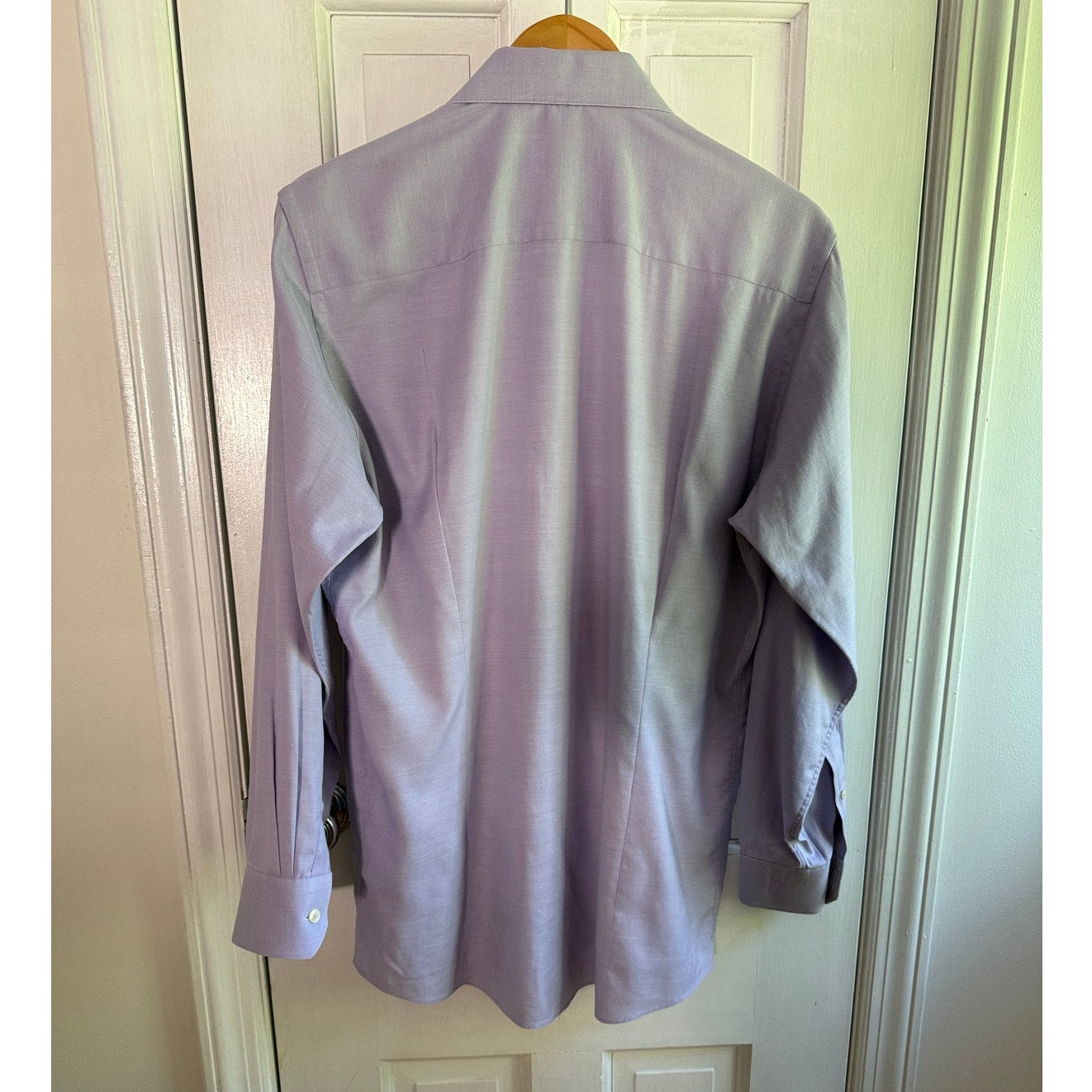 Eton Contemporary Fit Dress Shirt Men 40/15.5 Lavender Purple