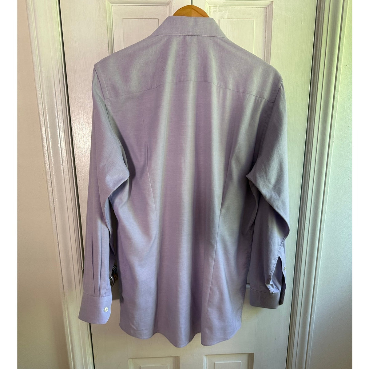 Eton Contemporary Fit Dress Shirt Men 40/15.5 Lavender Purple