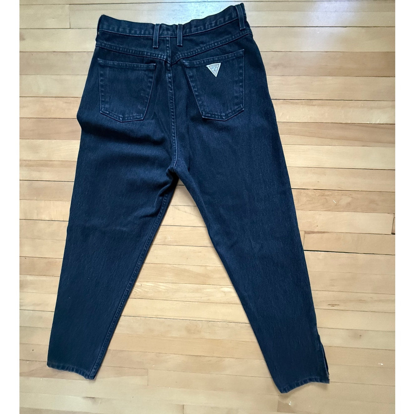 Vintage Guess Black Skinny Jeans| Size 32| Zipper Ankle| Y2K