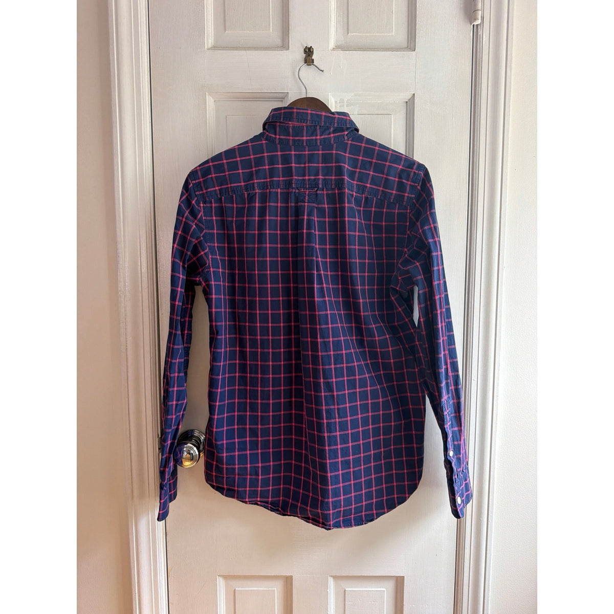 Jack Spade New York Blue Windowpane Button-Down Shirt Size Medium