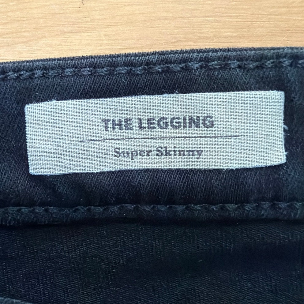 Adriano Goldschmied AG Size 29 Super Skinny  "THE LEGGING" Black MADE in USA