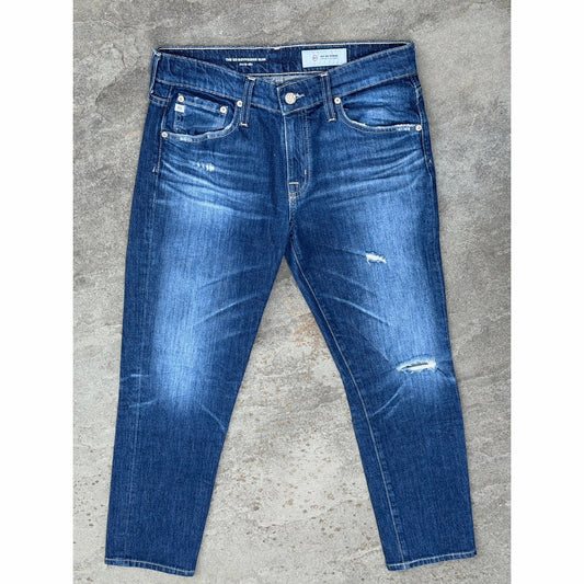 AG Adriano Goldschmied The Ex-Boyfriend Slim Distressed Jeans Size 27