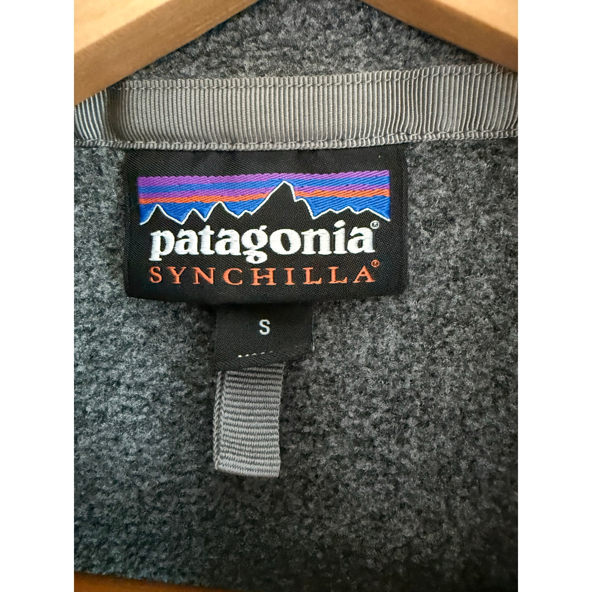 Patagonia Synchilla Fleece Quarter-Zip Pullover Grey - Size Small