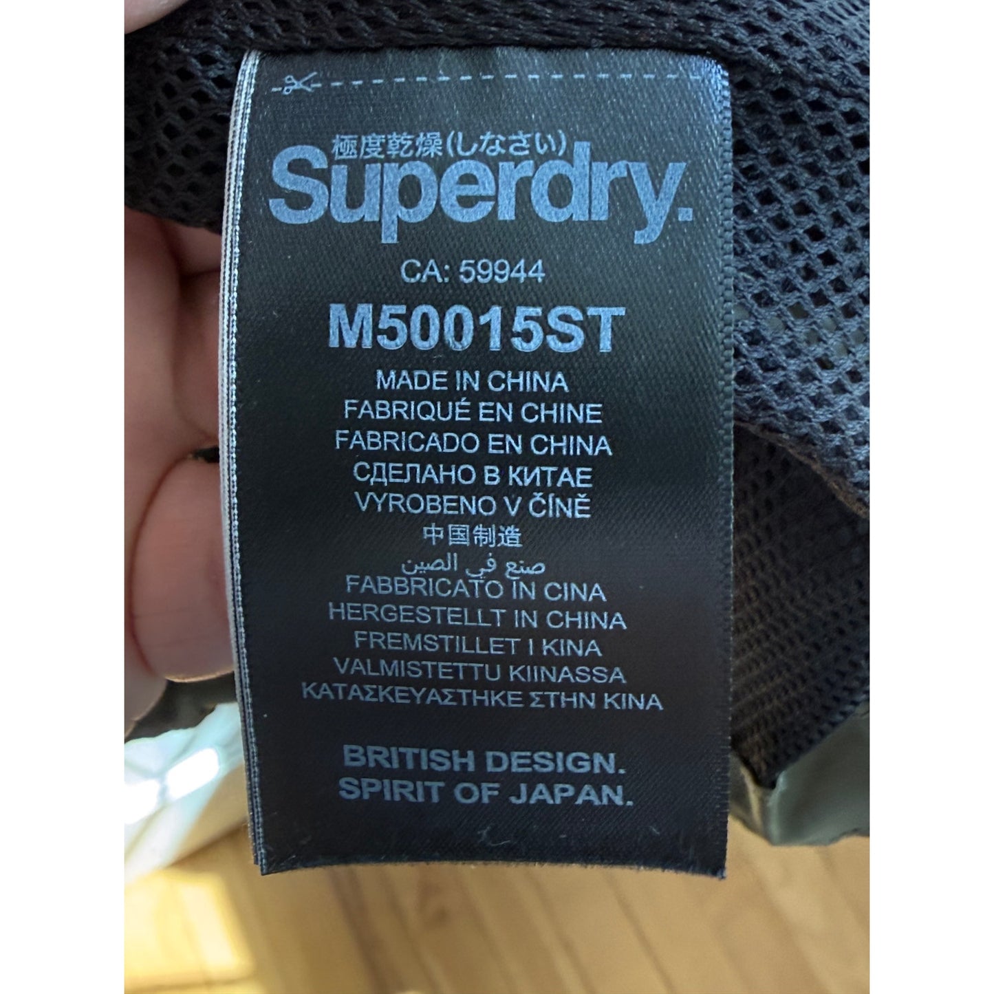 Superdry Hawk Colour Block Cagoule Jacket M50015ST - Men's Large - Multi Camo EUC