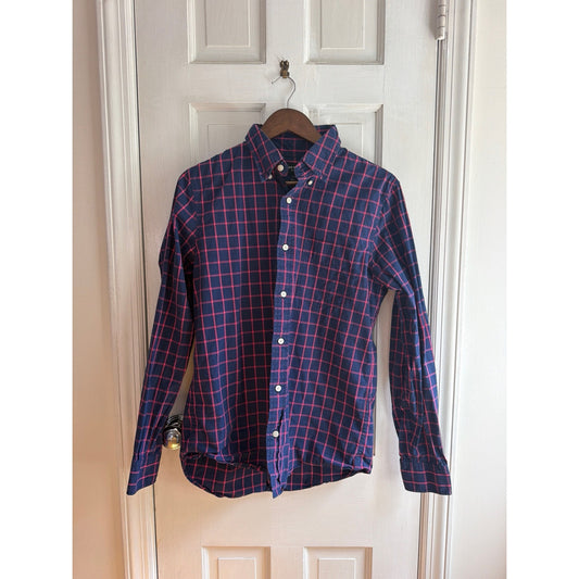 Jack Spade New York Blue Windowpane Button-Down Shirt Size Medium