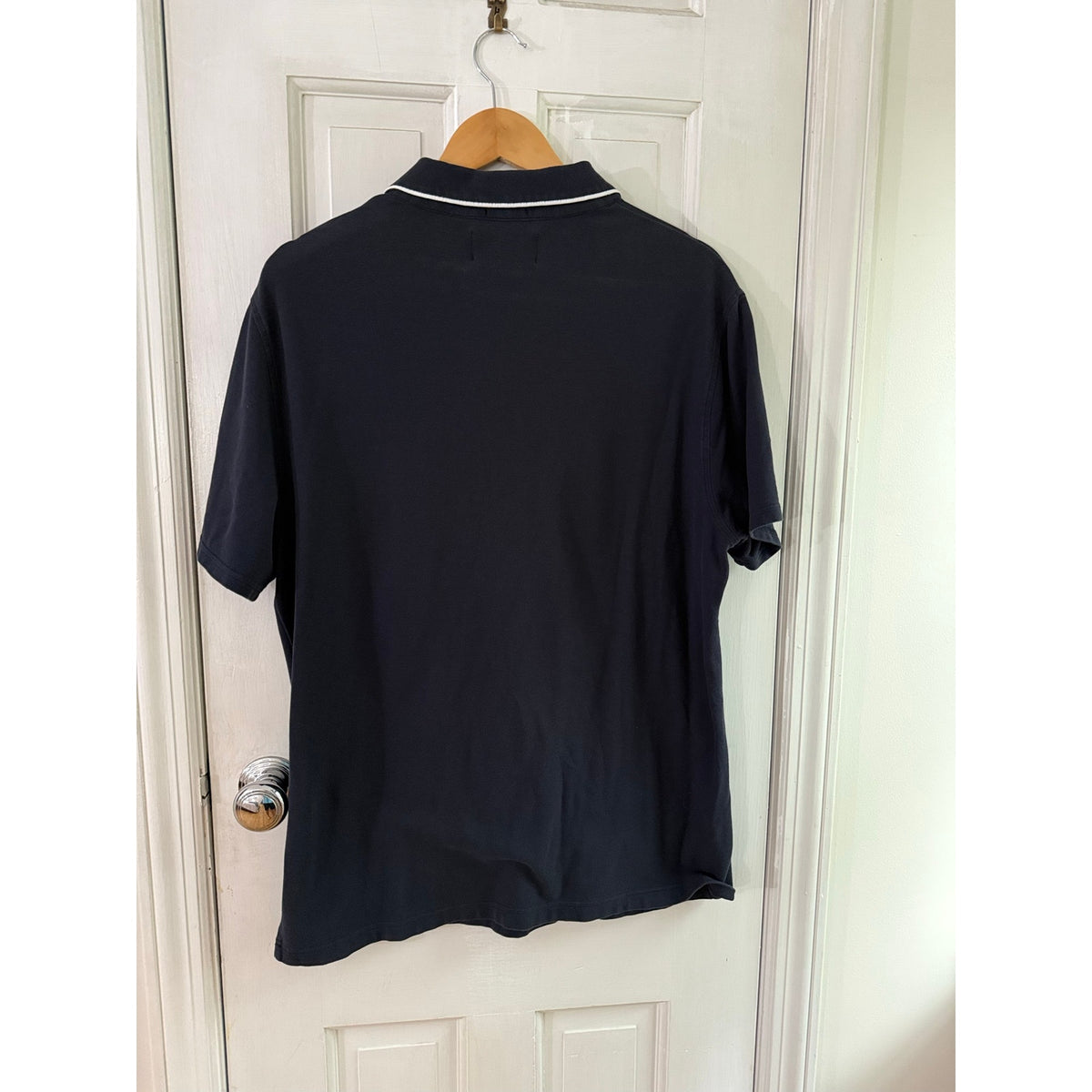Original Penguin Heritage Slim Fit Pocket Polo Shirt Mens XL Black Contrast Trim