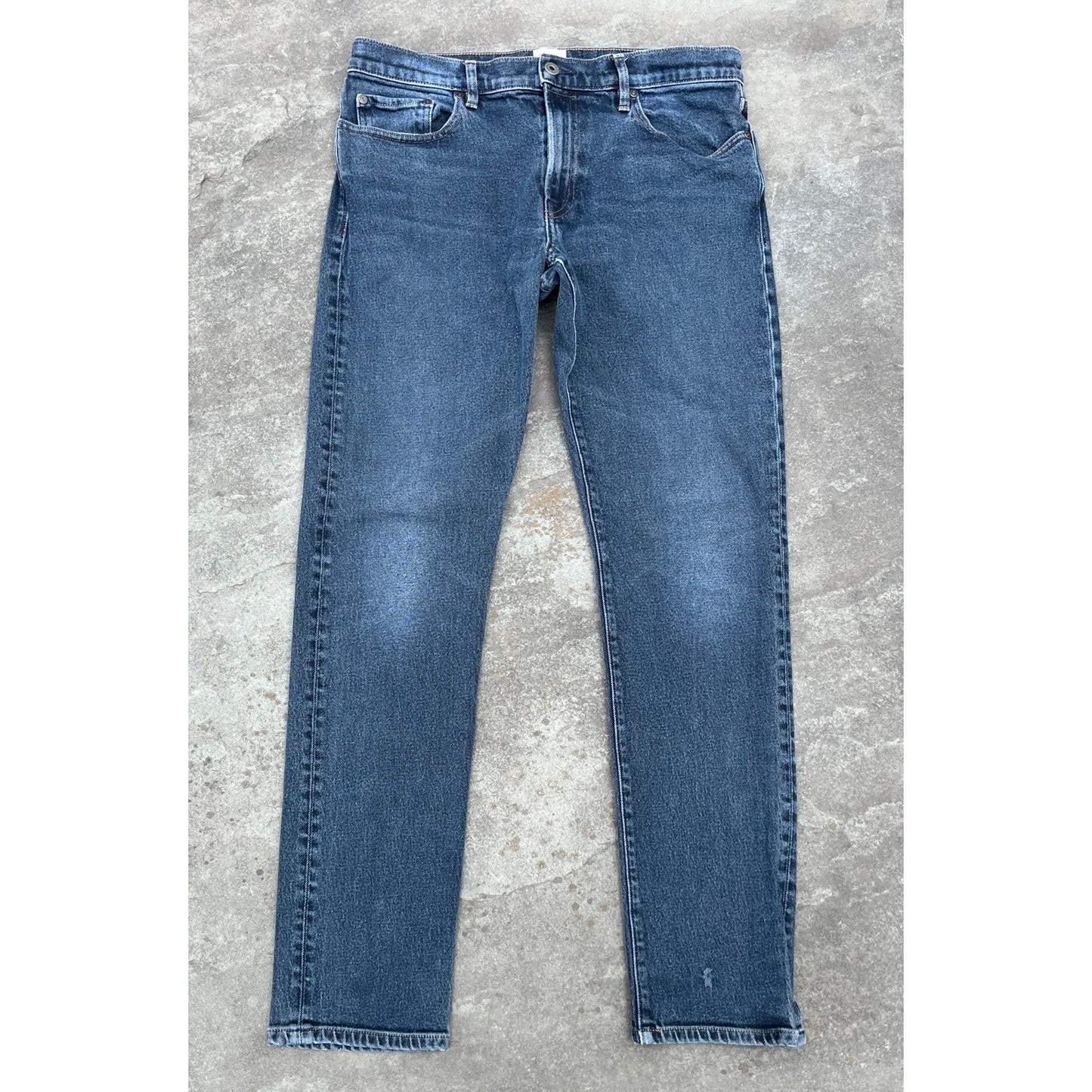 Flint & Tinder 33x32 Selvedge Athletic Slim Jeans Medium Wash Huckberry
