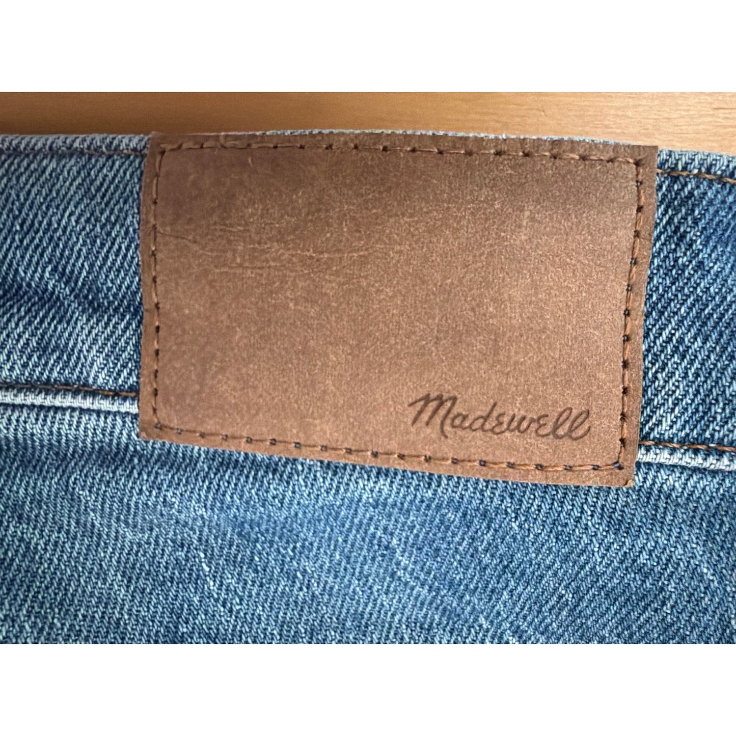 Madewell Size 25 Cali Denim Bootcut Distressed Hem High Rise Jean