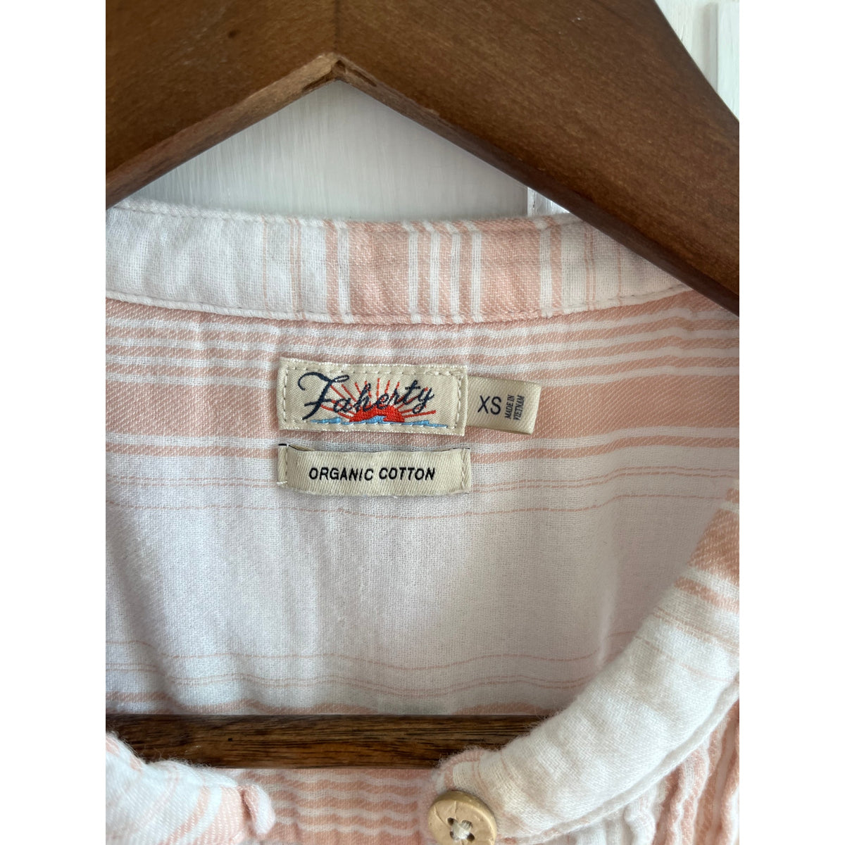 Faherty Isha Dream Cotton Gauze Mini Dress Stripe Sleeveless XS Tuckernuck EUC