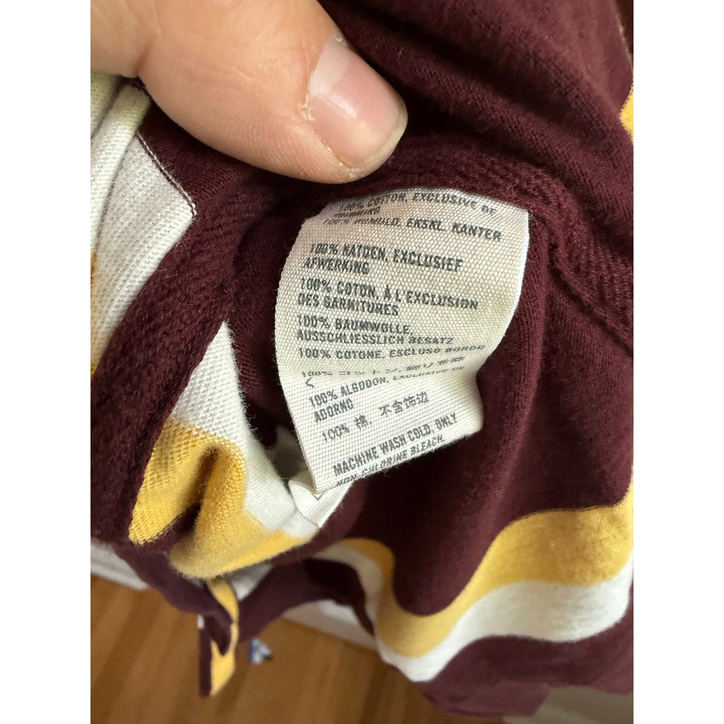 Vintage Abercrombie Fitch Muscle Polo Shirt XL Brown Yellow White Striped Y2K 90s