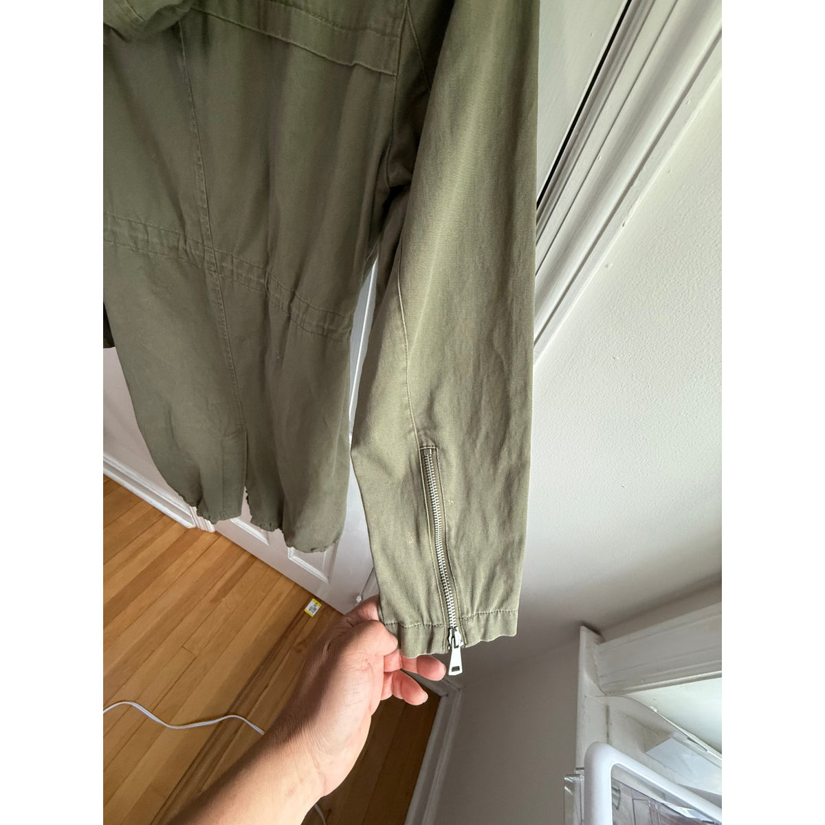 7 For All Mankind Green Utility Jacket | 100% Cotton | Size M | EUC