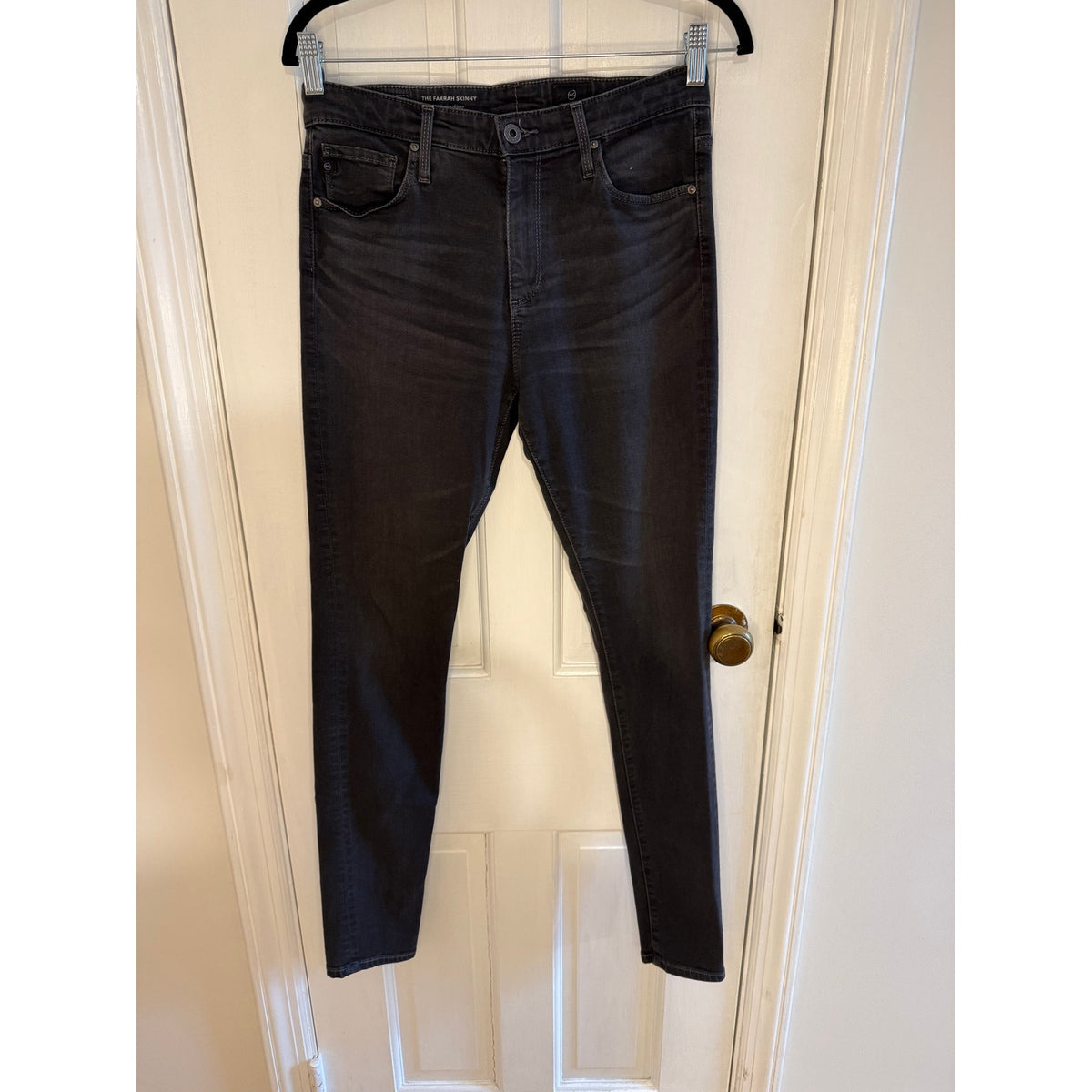 AG Black Farrah Skinny Jeans - High Rise - Size 28 Reg