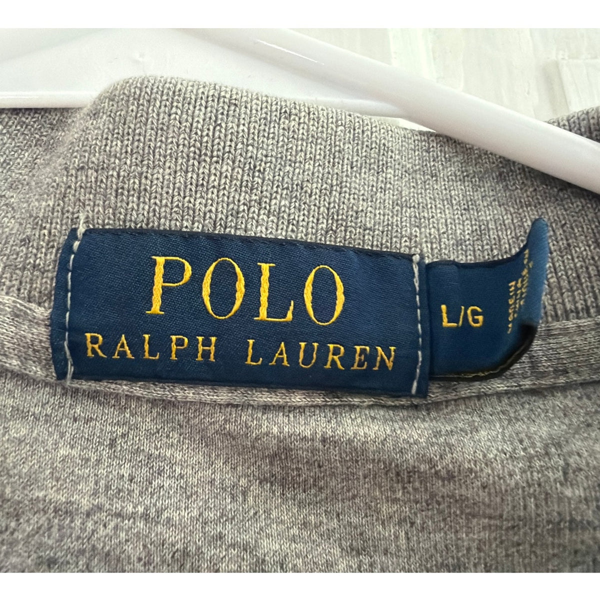 Polo Ralph Lauren Polo Large Gray Shirt Men's Black Pony