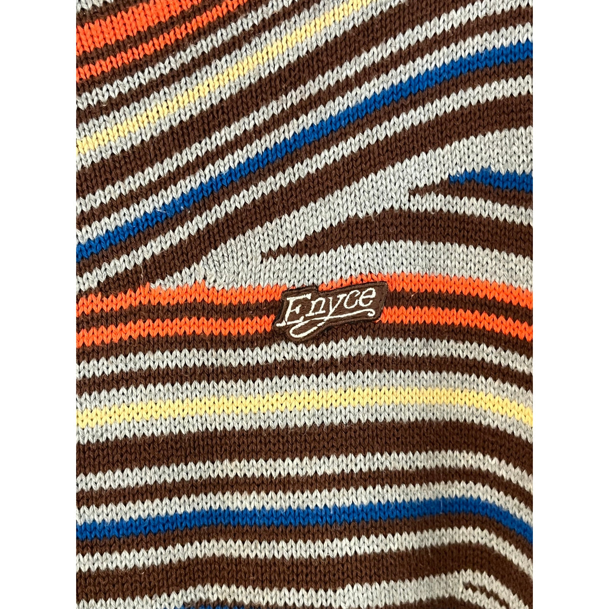 🔥 RARE Vintage Enyce Knit Sweater Striped Y2K 90s Streetwear Hip Hop Retro 3XL