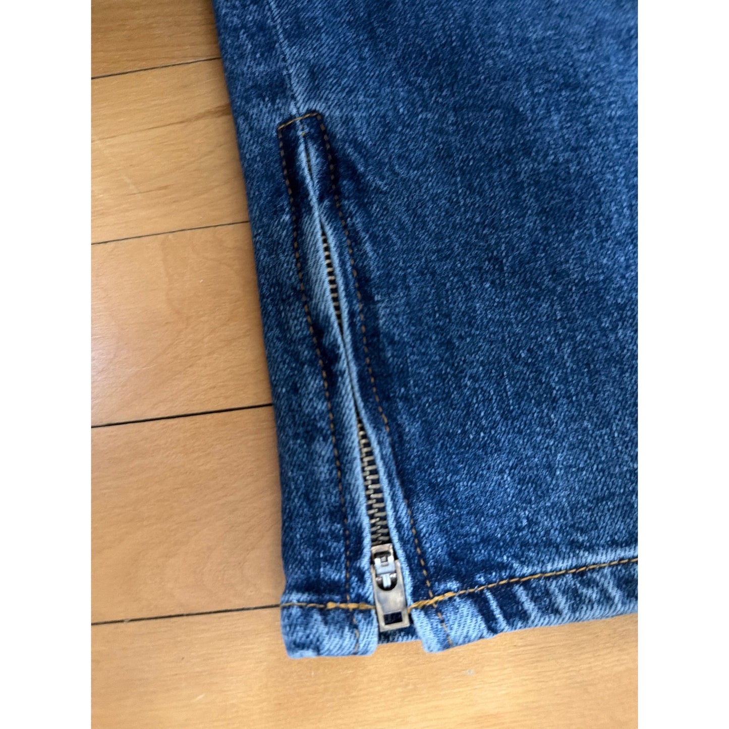 Ralph Lauren Size 10 Ankle Zip Capri Stretch Dark Wash Jean