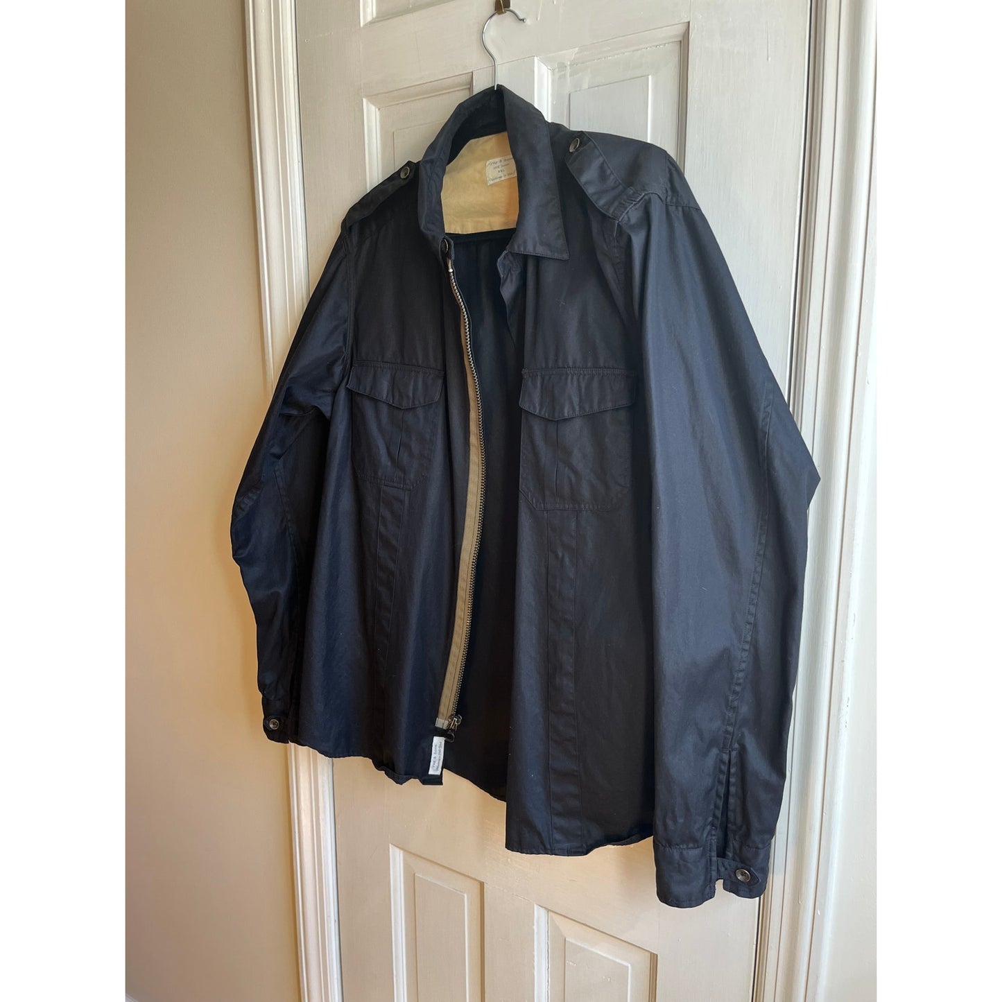 rag & bone Men's Technical Zip Navy Jacket | Spring Windbreaker | XXL tag, really a Large!