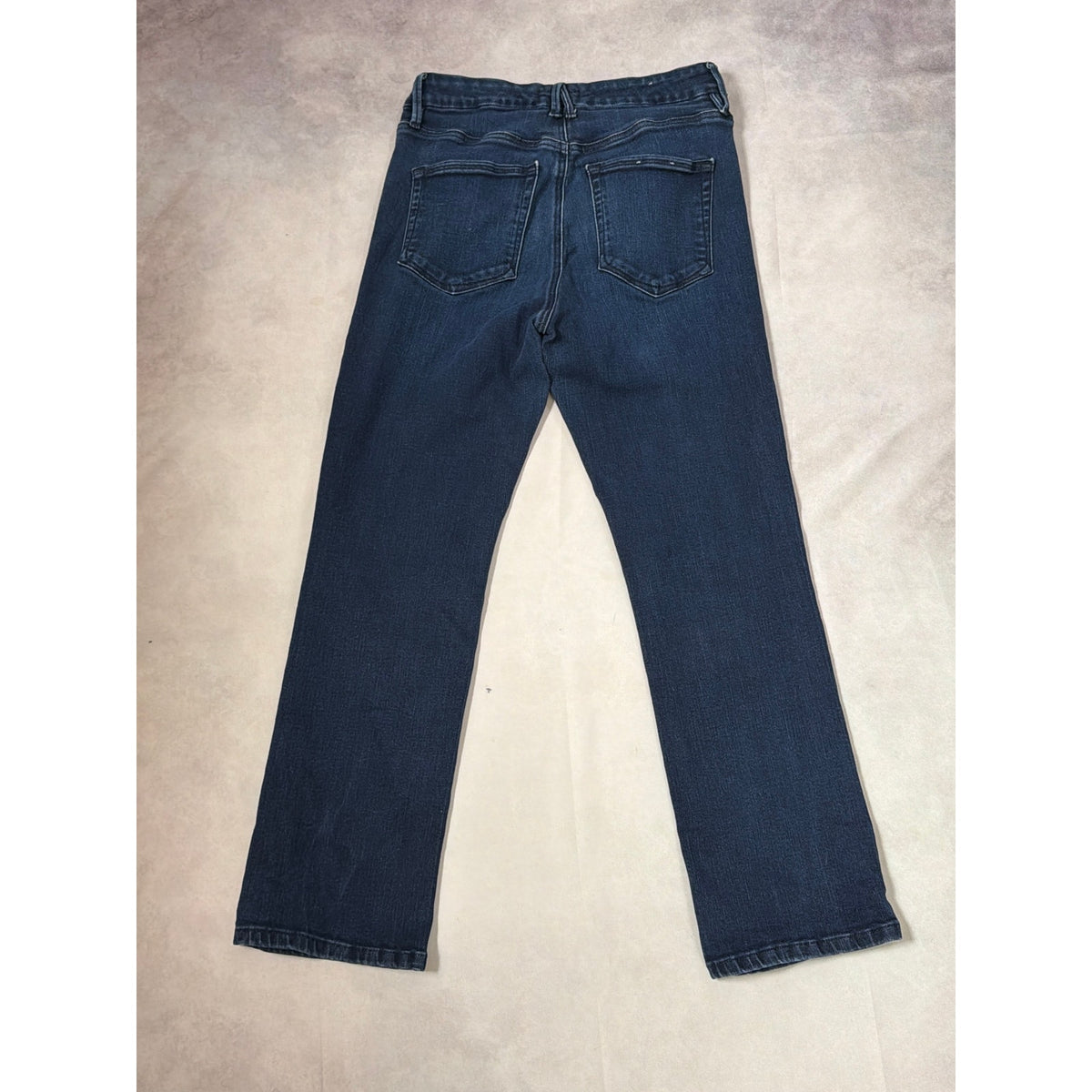 Good American Size 10 Good Curved Straight Dark Wash High Rise Straight Leg