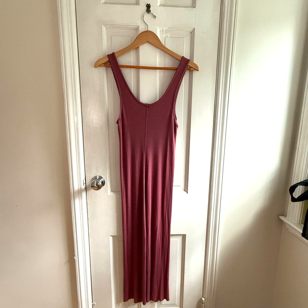 Twenty Montreal Red Ribbed T-Shirt Dress Size L Bodycon