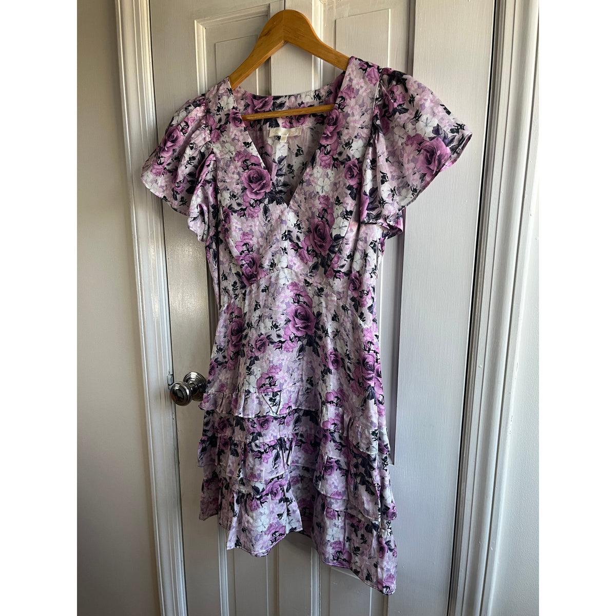 LoveShackFancy Higgins Dress 🌸 Sandy Pink Shores Silk Blend Mini Size 8