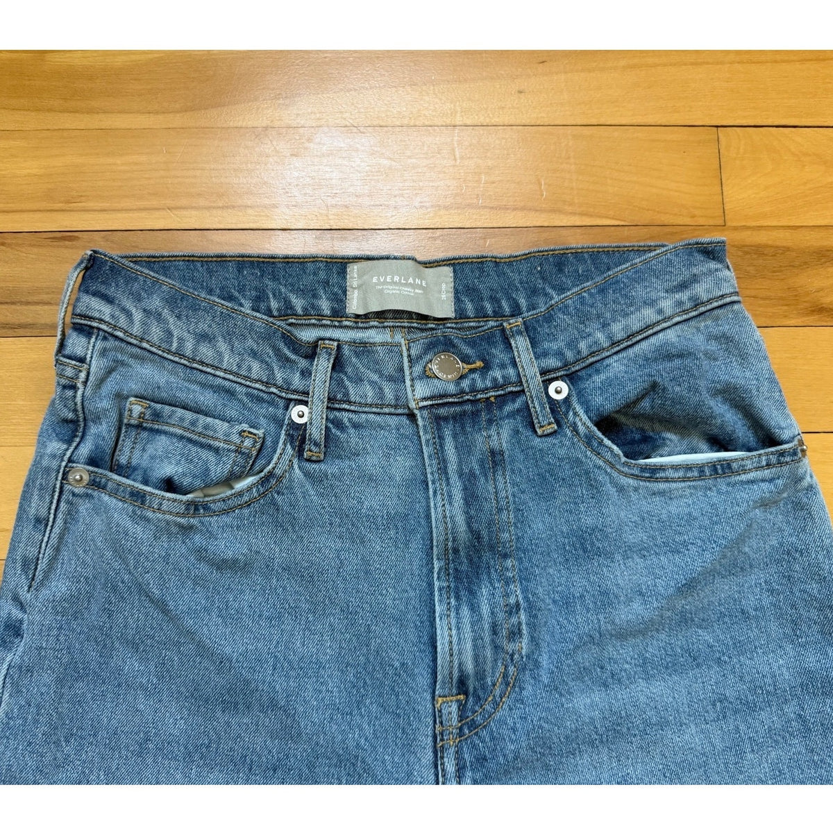 Everlane The Original Cheeky Jean Size 26 Crop Straight Leg High Rise EUC