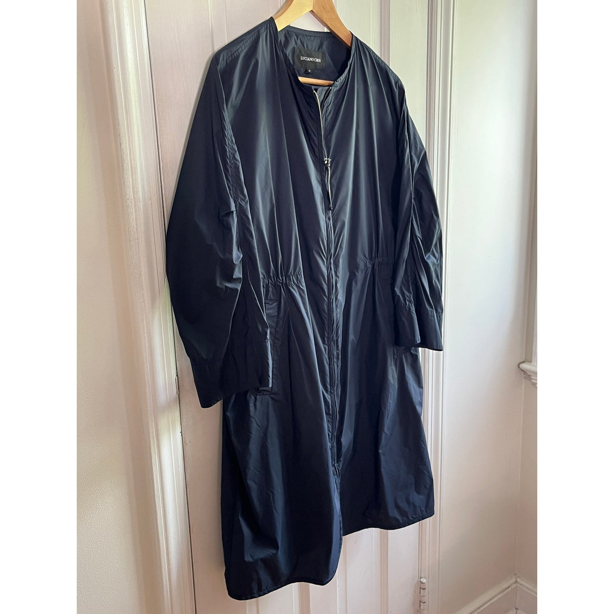 Luciano Choi Luxury Tech Parka / Lightweight Trench - US L - 💎 Rhinestone Zip