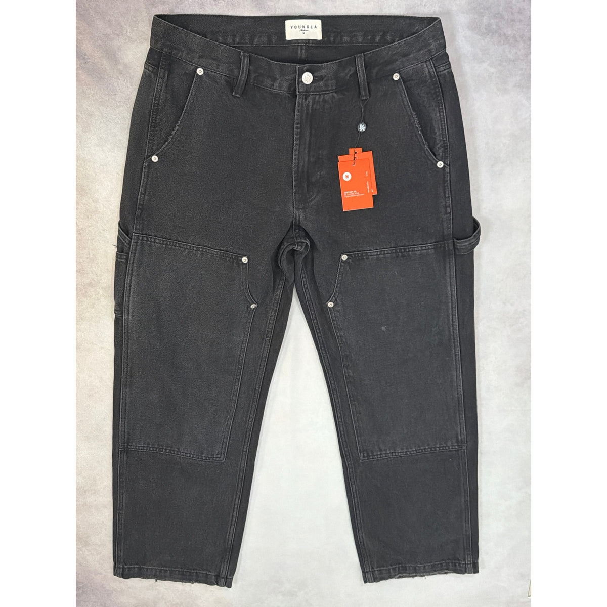 YOUNGLA Double Knee Carpenter Denim Pants - Medium NWT