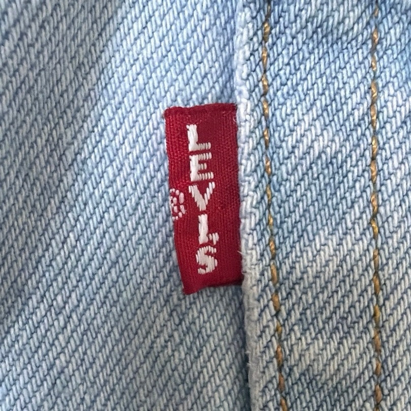 Levi's Premium W29 High Rise Light Wash Distressed Shorts