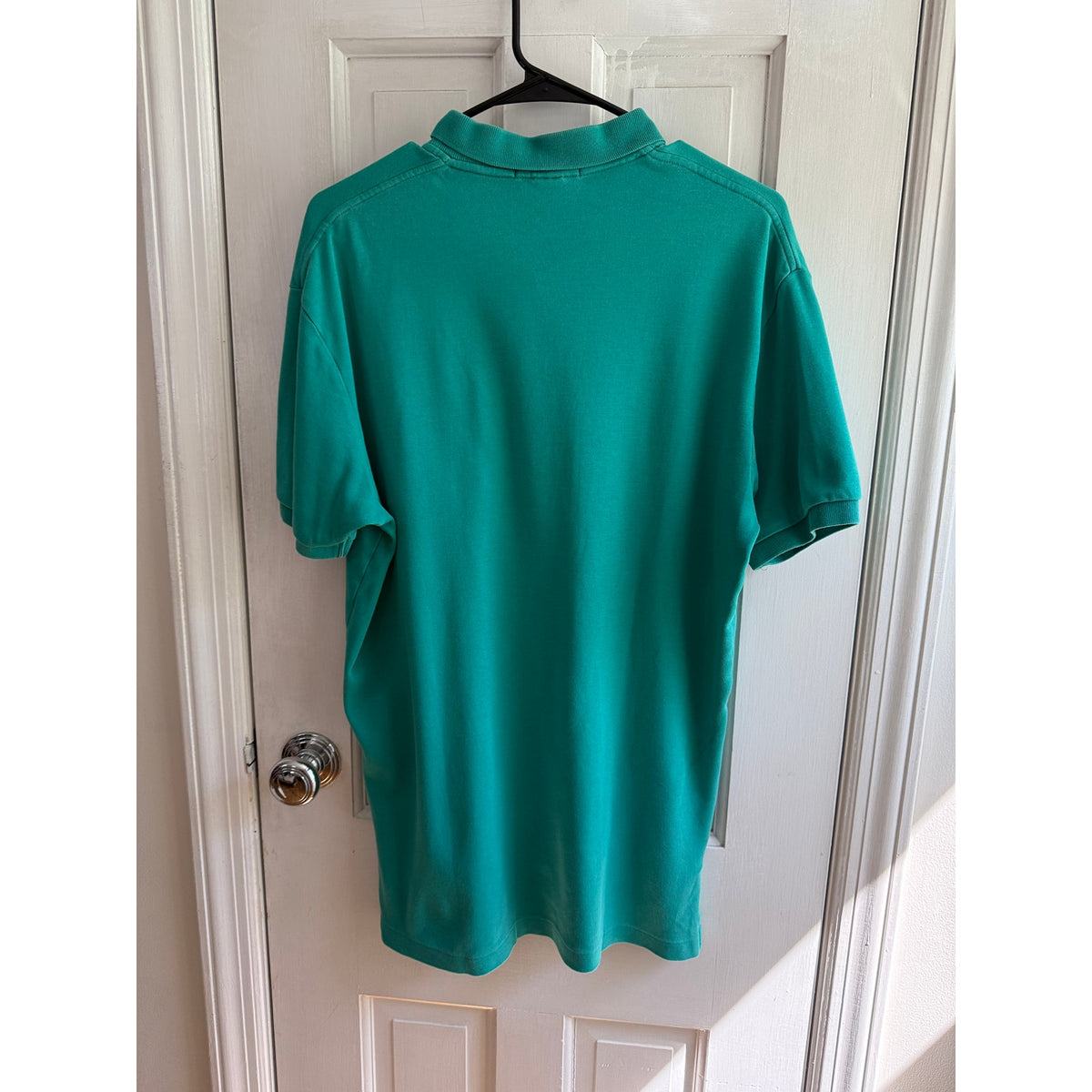Rare Vintage Polo Ralph Lauren Aqua Mint Green Polo Gold Pony Medium
