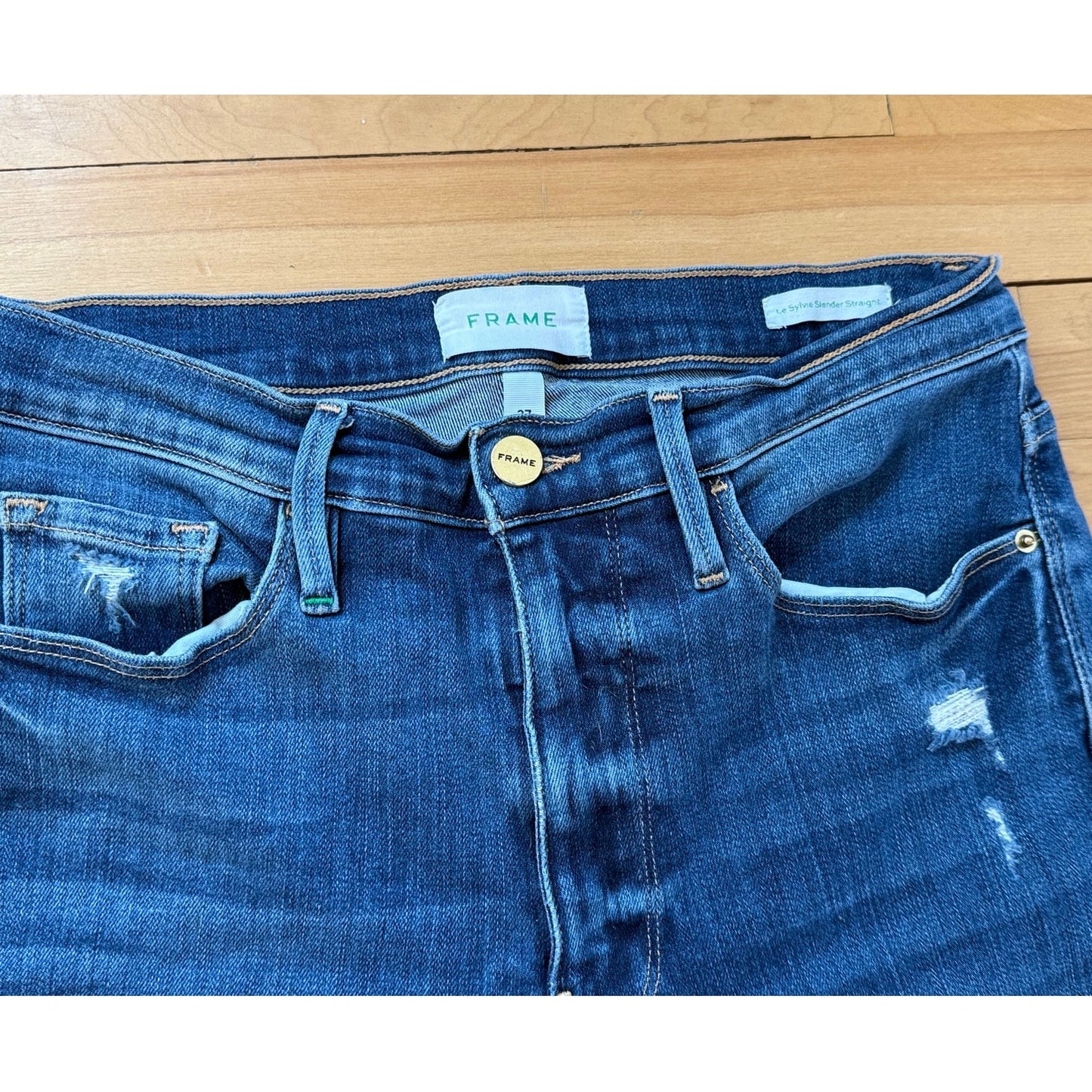 FRAME Le High Straight Leg Jeans Size 27, EUC