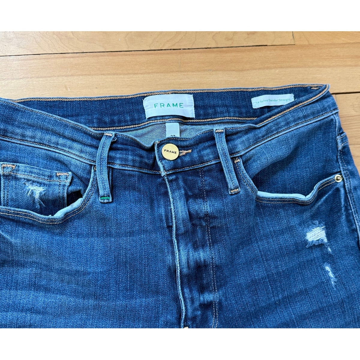 FRAME Le High Straight Leg Jeans Size 27, EUC