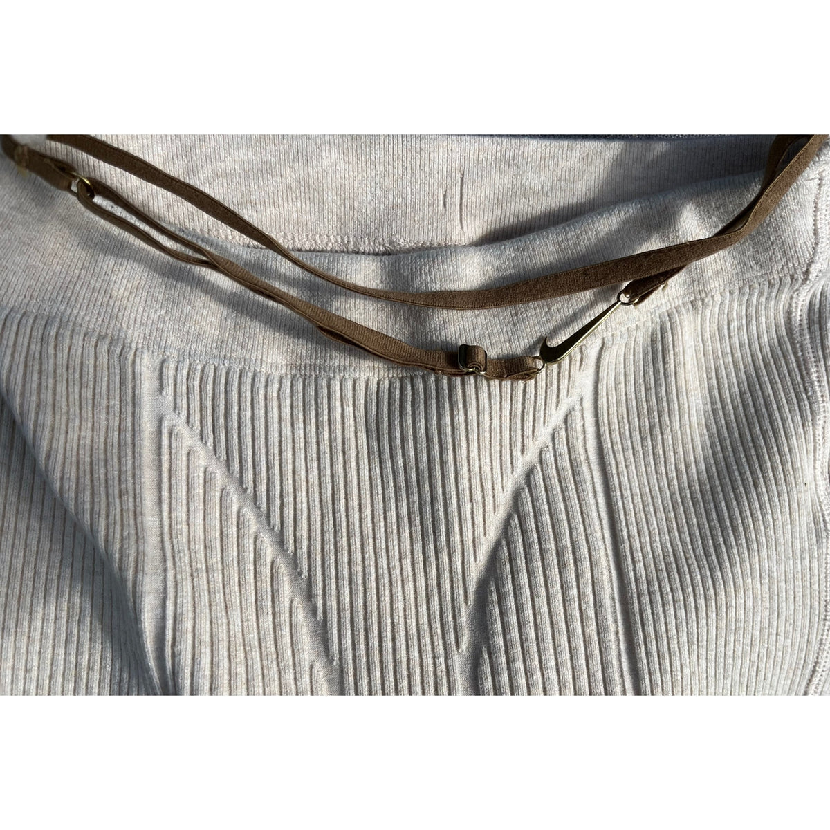 Nike x Jacquemus Ribbed Knit Tights Size XS Sand Beige EUC