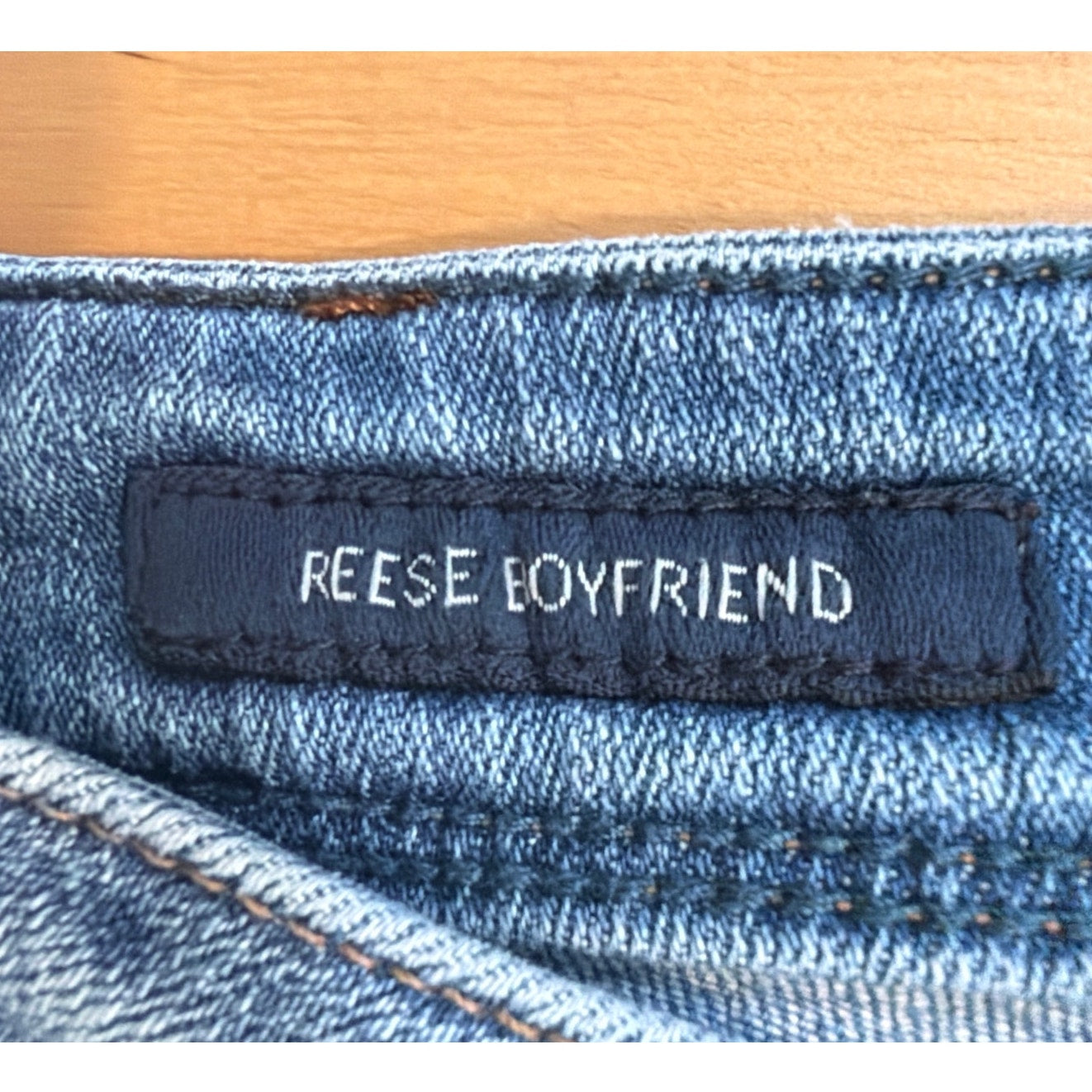 Lucky Brand Size 18W Reese Boyfreinds Blue Ripped Jean