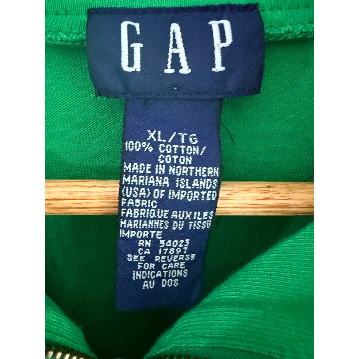 Vintage Gap Mt Whistler 1/4 Zip Sweatshirt Womens XL Green Ski Retro Pullover L