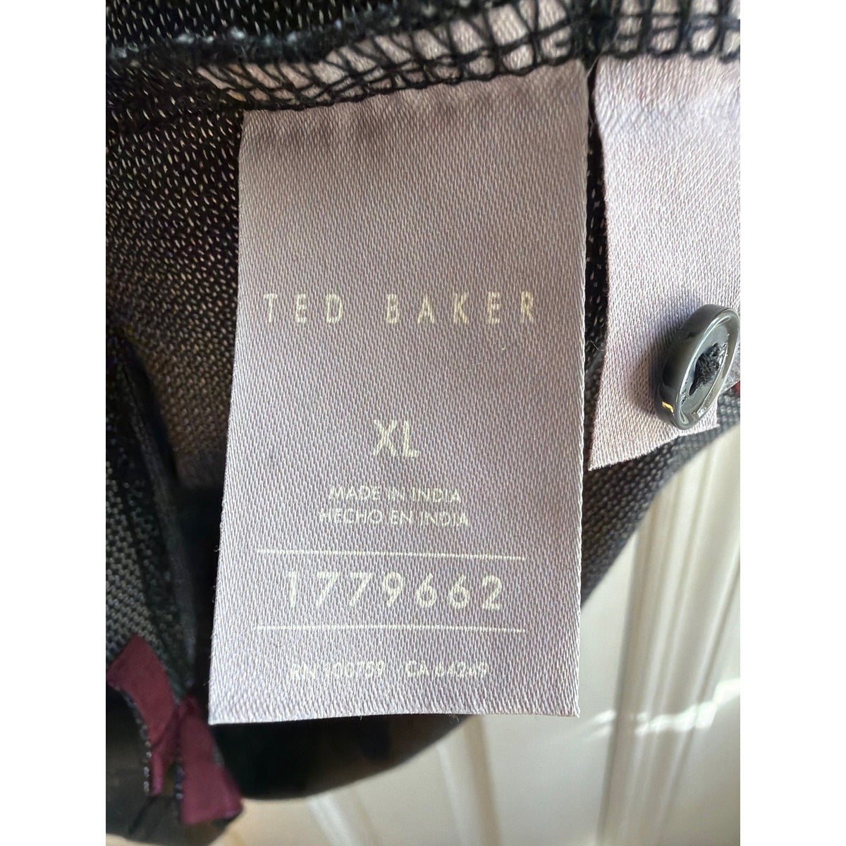 Ted Baker Men's Textured Short Sleeve Polo Shirt - Extra Large 