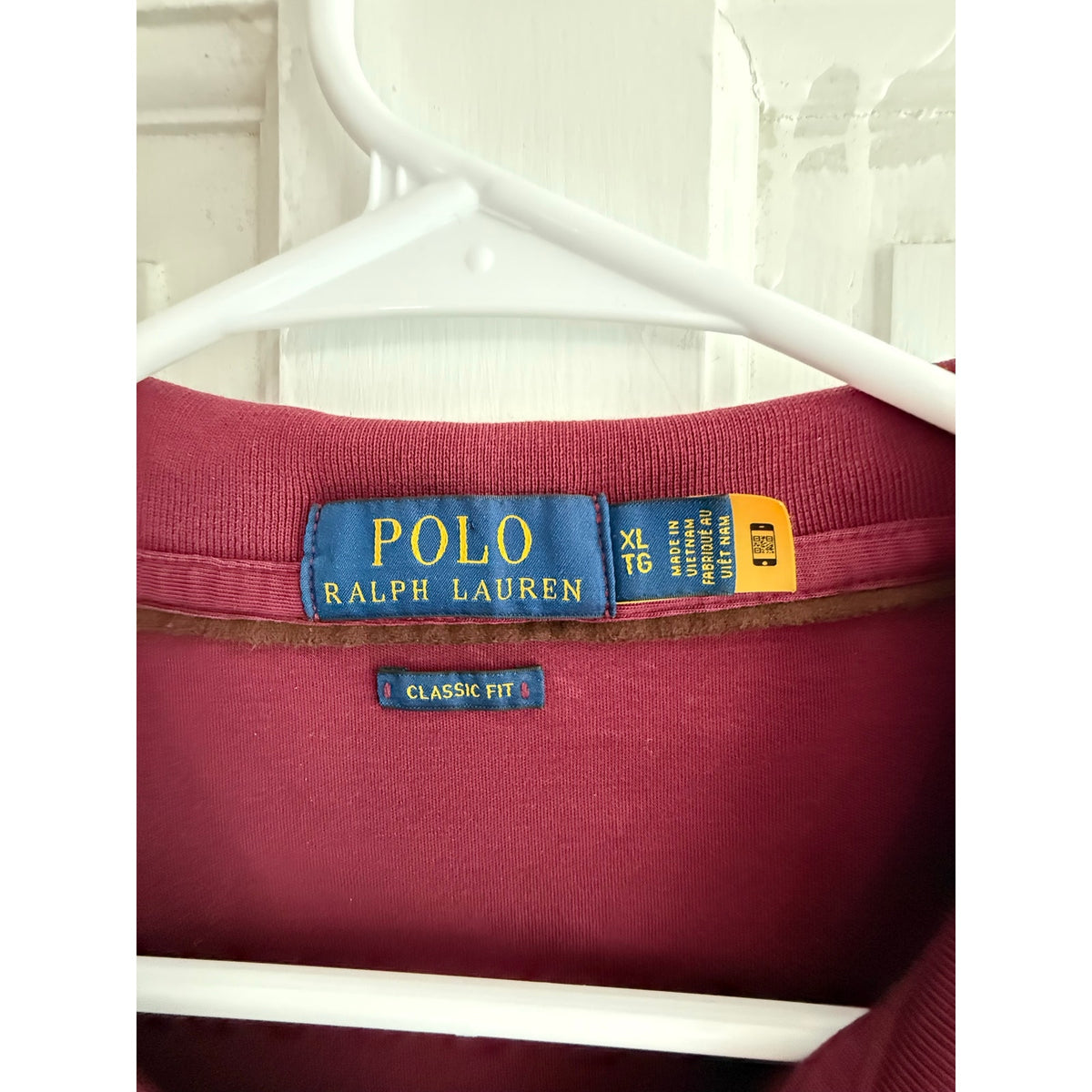 Polo Ralph Lauren Long Sleeve T-Shirt Men's XL Burgundy Cotton Tee EUC