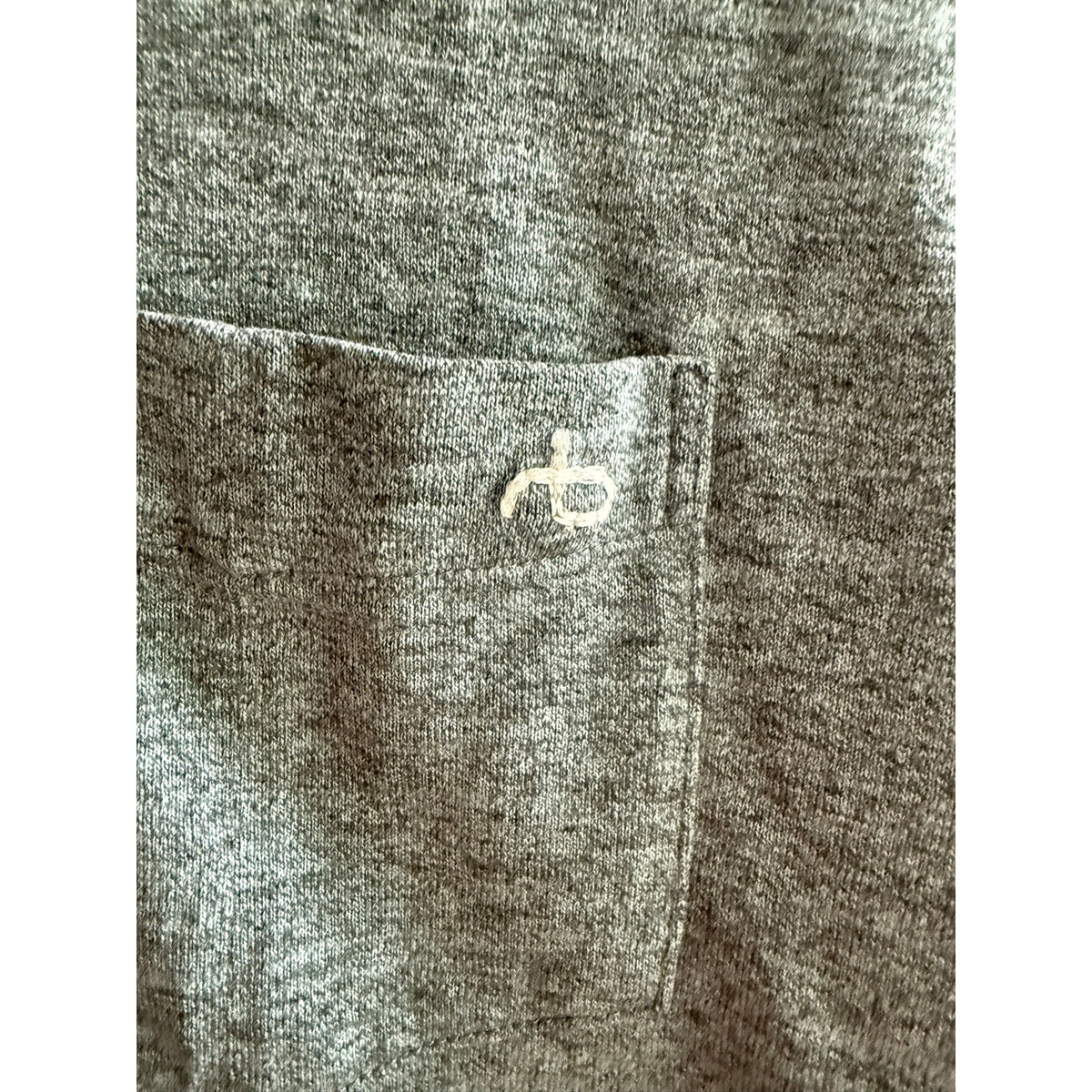 Rag & Bone Handmade Polo Men's Small Grey Knit Short Sleeve
