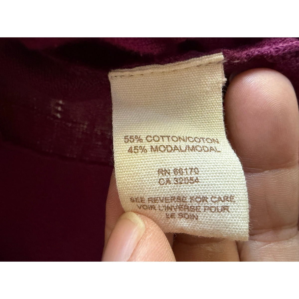 Free People Wine Red Cropped Cardigan Shrug Long Sleeve Women's Size Small