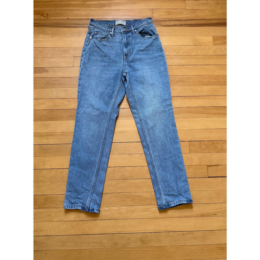 Everlane The Original Cheeky Jean Size 26 Crop Straight Leg High Rise EUC